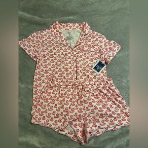 NWT Roller Rabbit x Target Red Floral Short Sleeve Pajamas - Women’s M